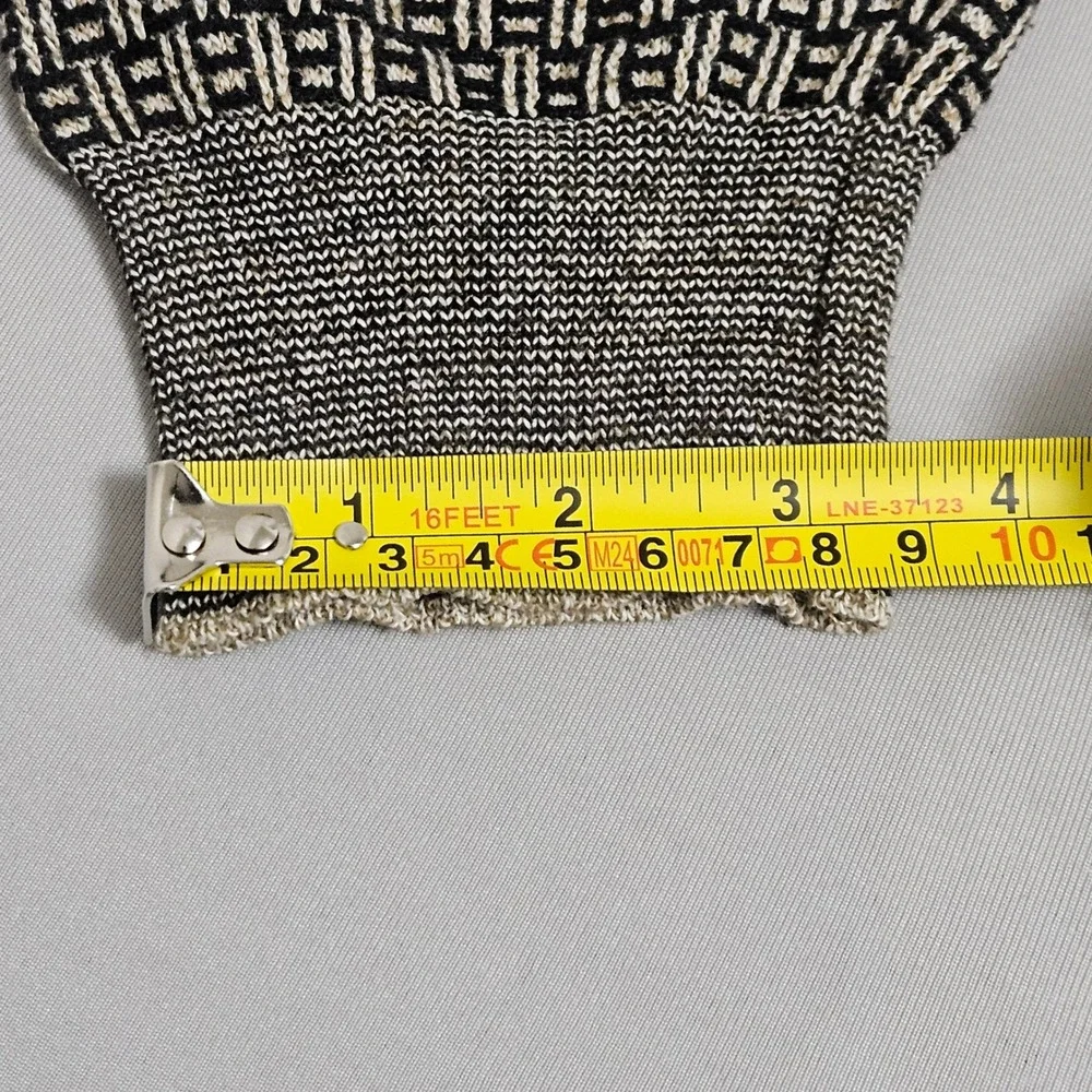 Vintage 90s GrandpaCore Jos A Bank Italian Knit Gray Cream Sweater XL‎ CozyCore